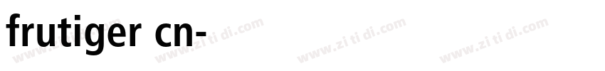 frutiger cn字体转换